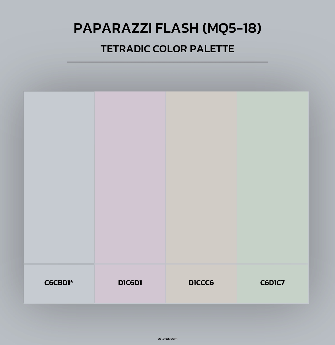 Paparazzi Flash (MQ5-18) - Tetradic Color Palette