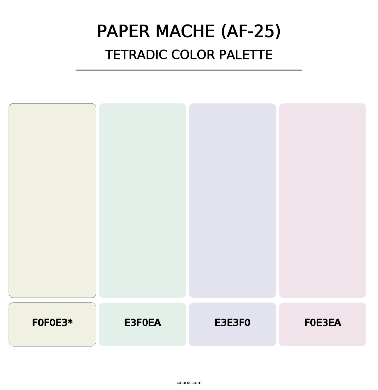 Paper Mache (AF-25) - Tetradic Color Palette