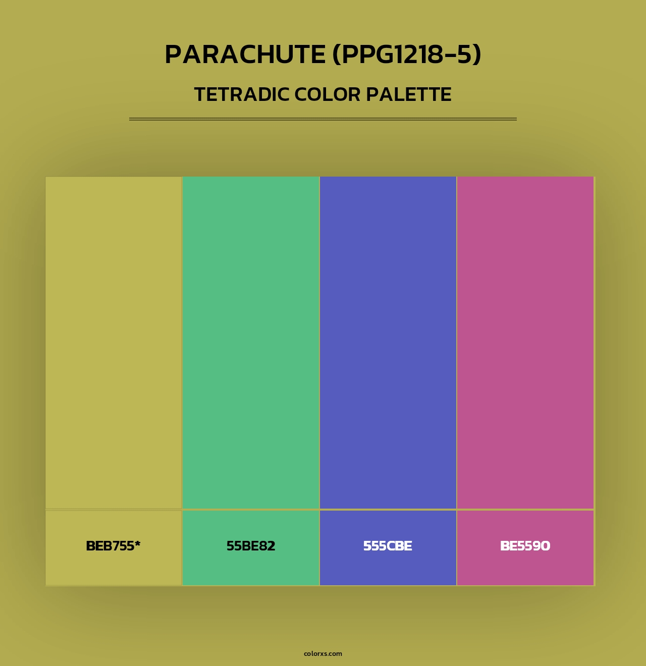 Parachute (PPG1218-5) - Tetradic Color Palette