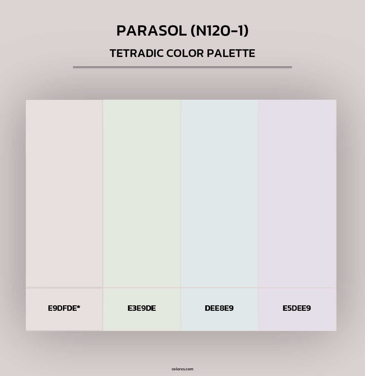 Parasol (N120-1) - Tetradic Color Palette