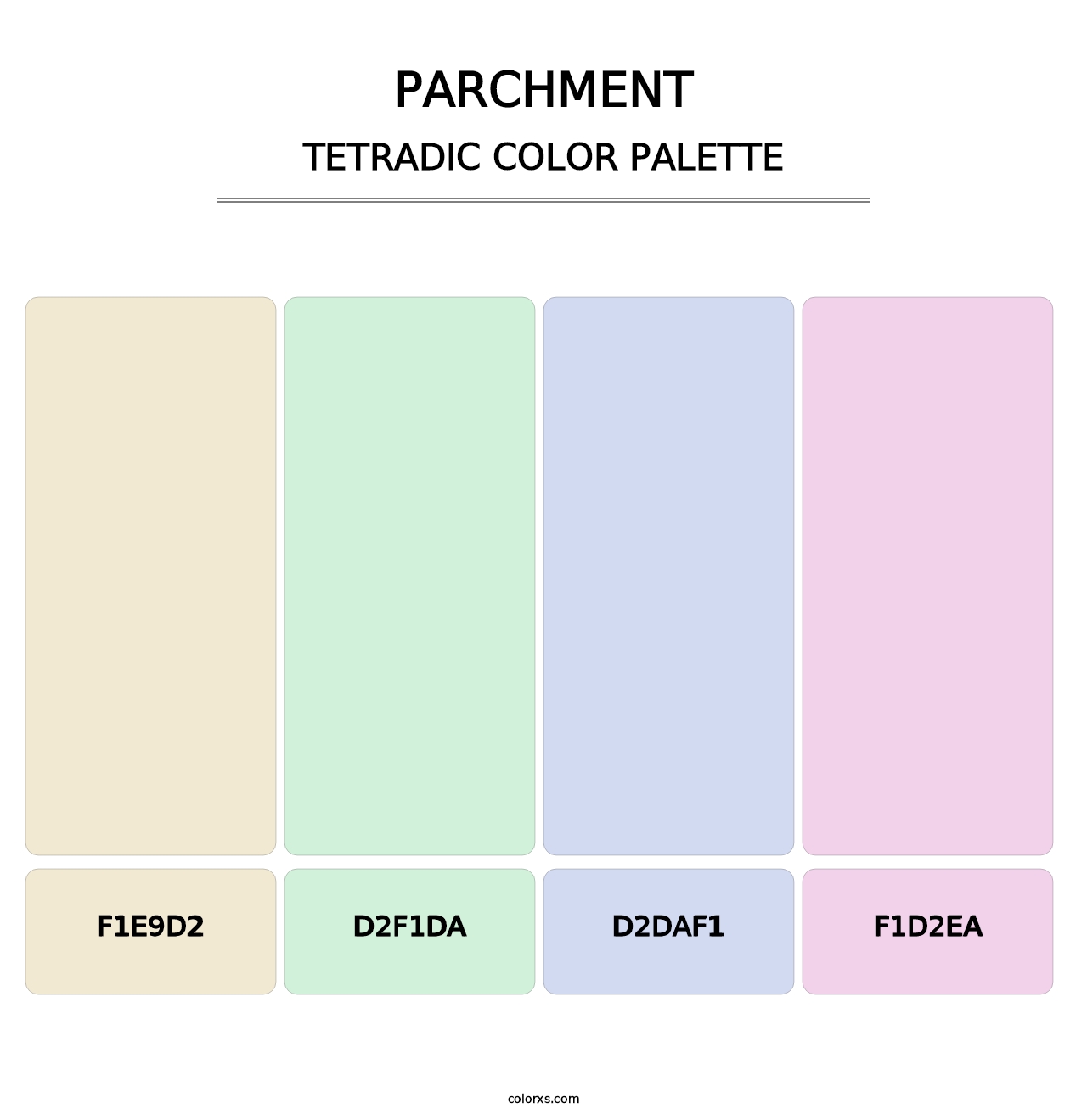 Parchment - Tetradic Color Palette