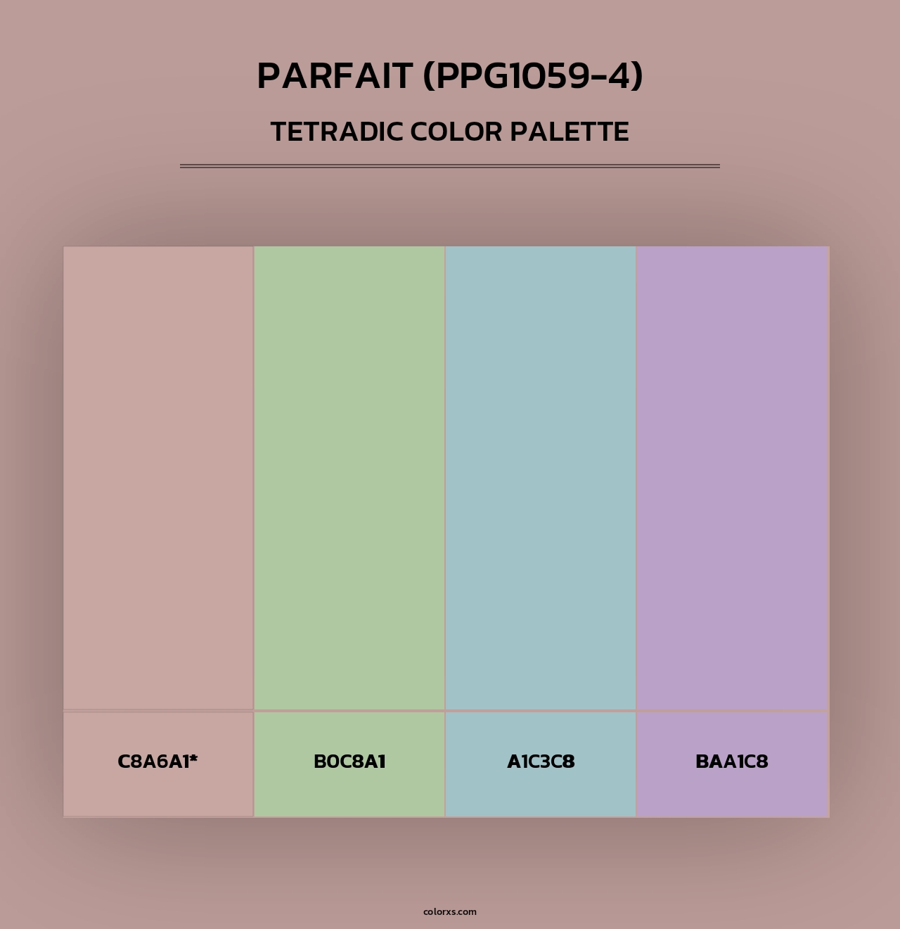Parfait (PPG1059-4) - Tetradic Color Palette
