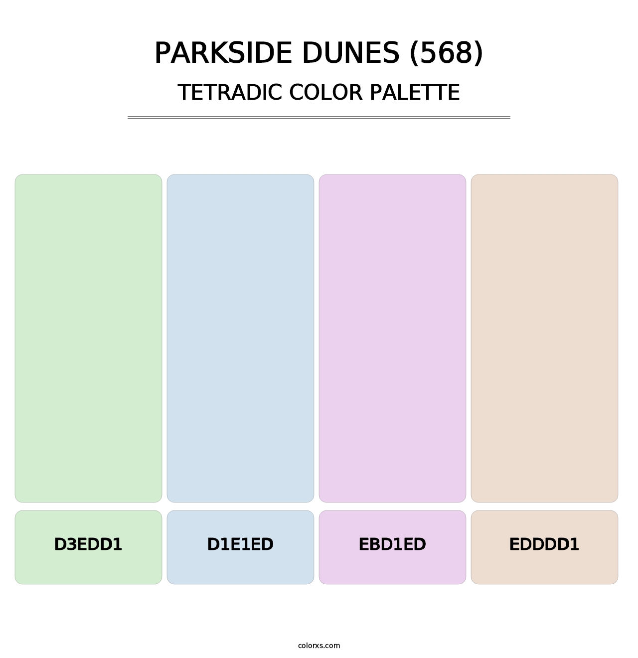Parkside Dunes (568) - Tetradic Color Palette