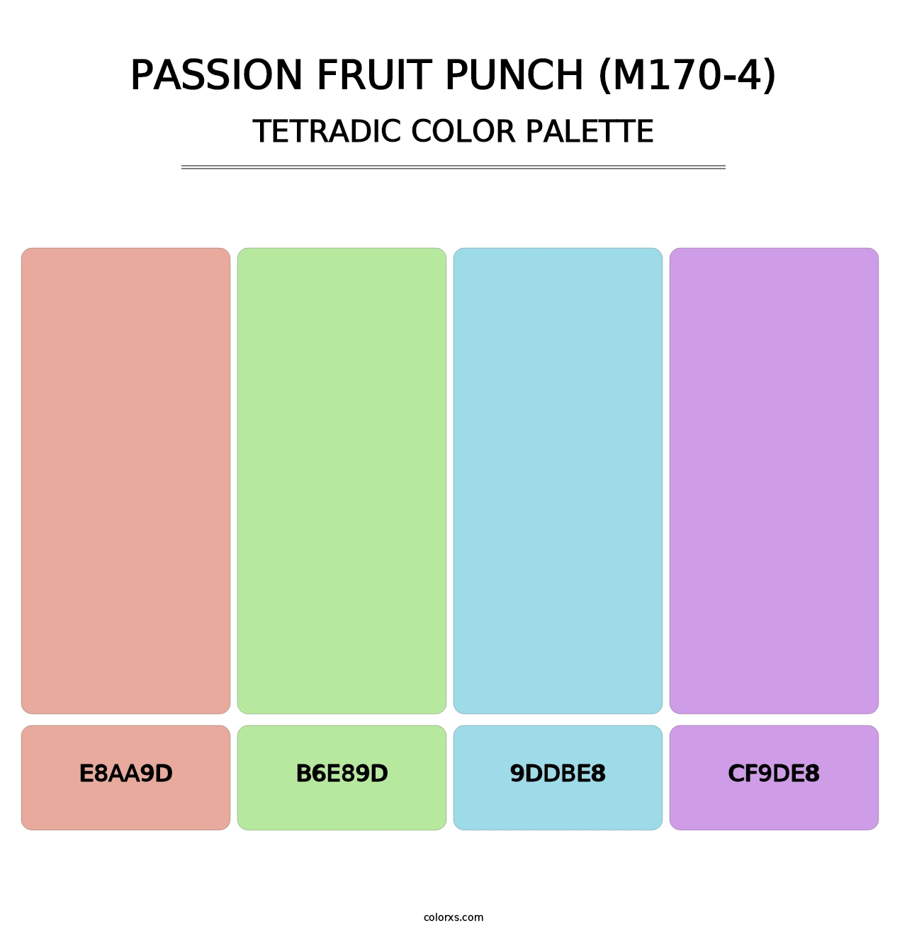 Passion Fruit Punch (M170-4) - Tetradic Color Palette