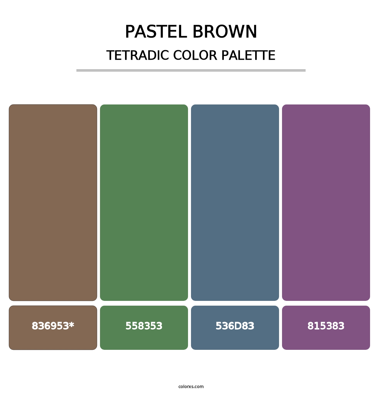 Pastel Brown - Tetradic Color Palette