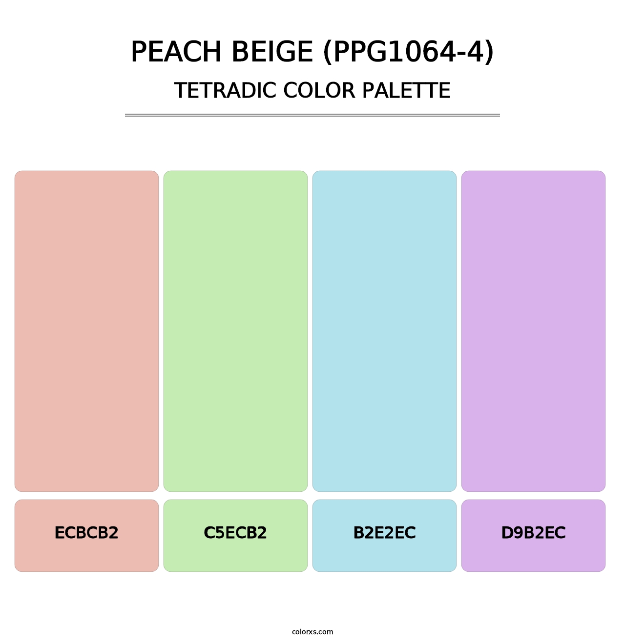 Peach Beige (PPG1064-4) - Tetradic Color Palette