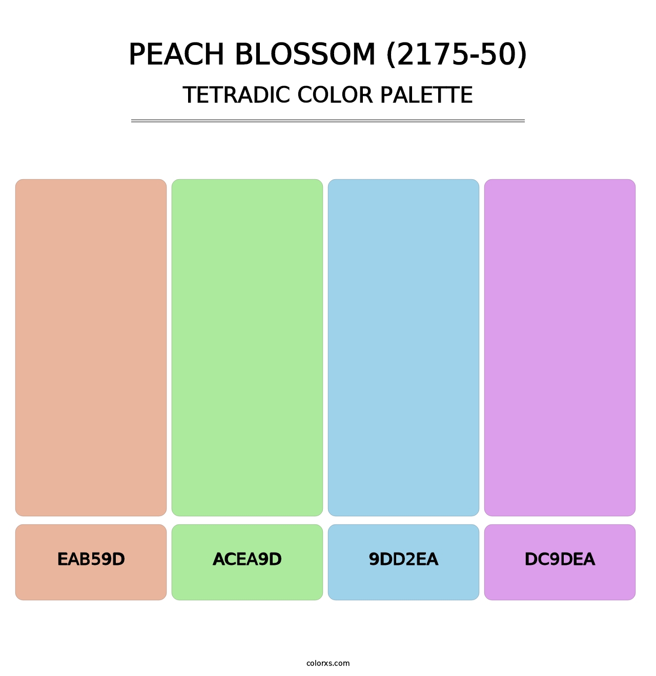 Peach Blossom (2175-50) - Tetradic Color Palette
