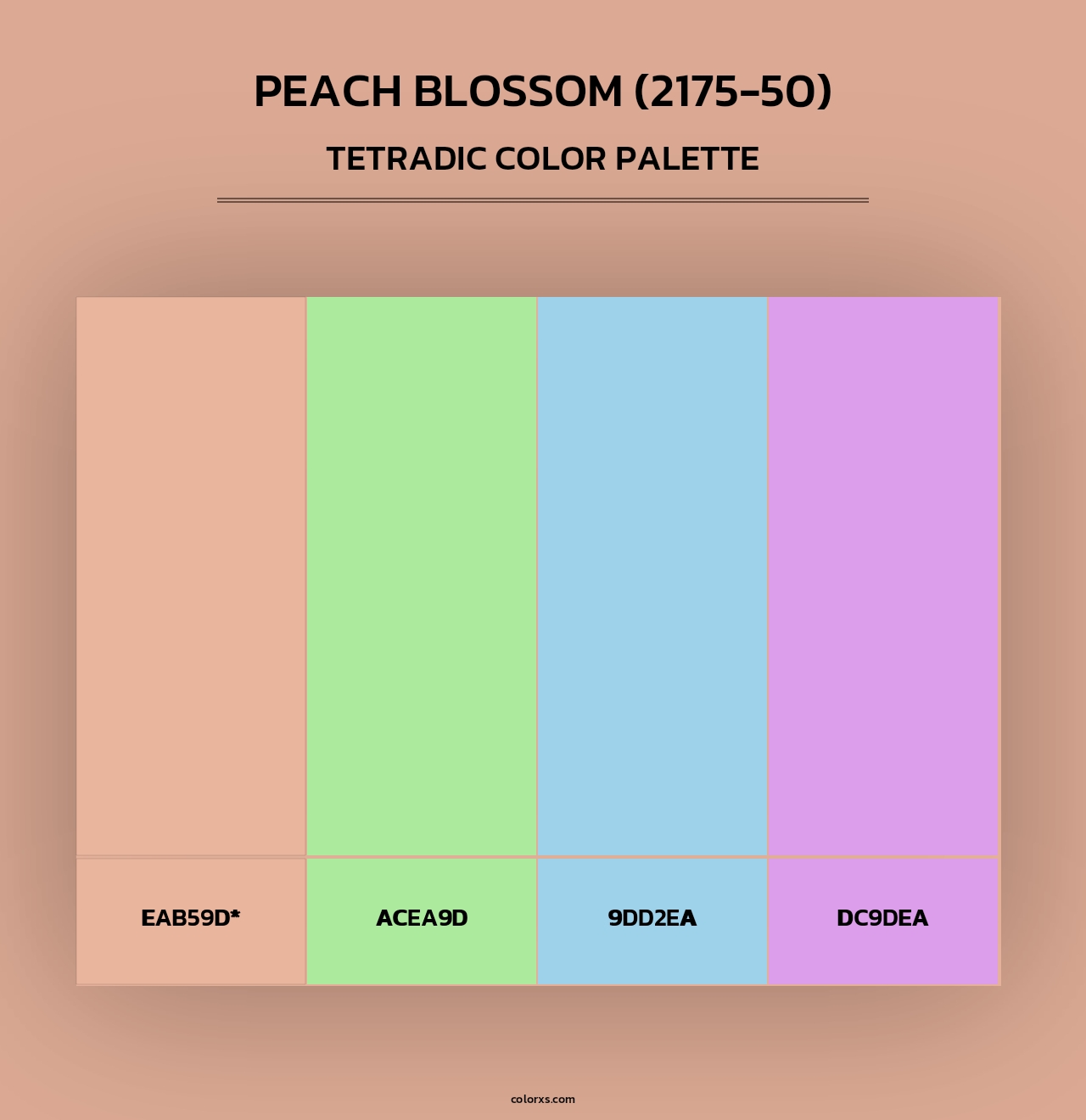 Peach Blossom (2175-50) - Tetradic Color Palette