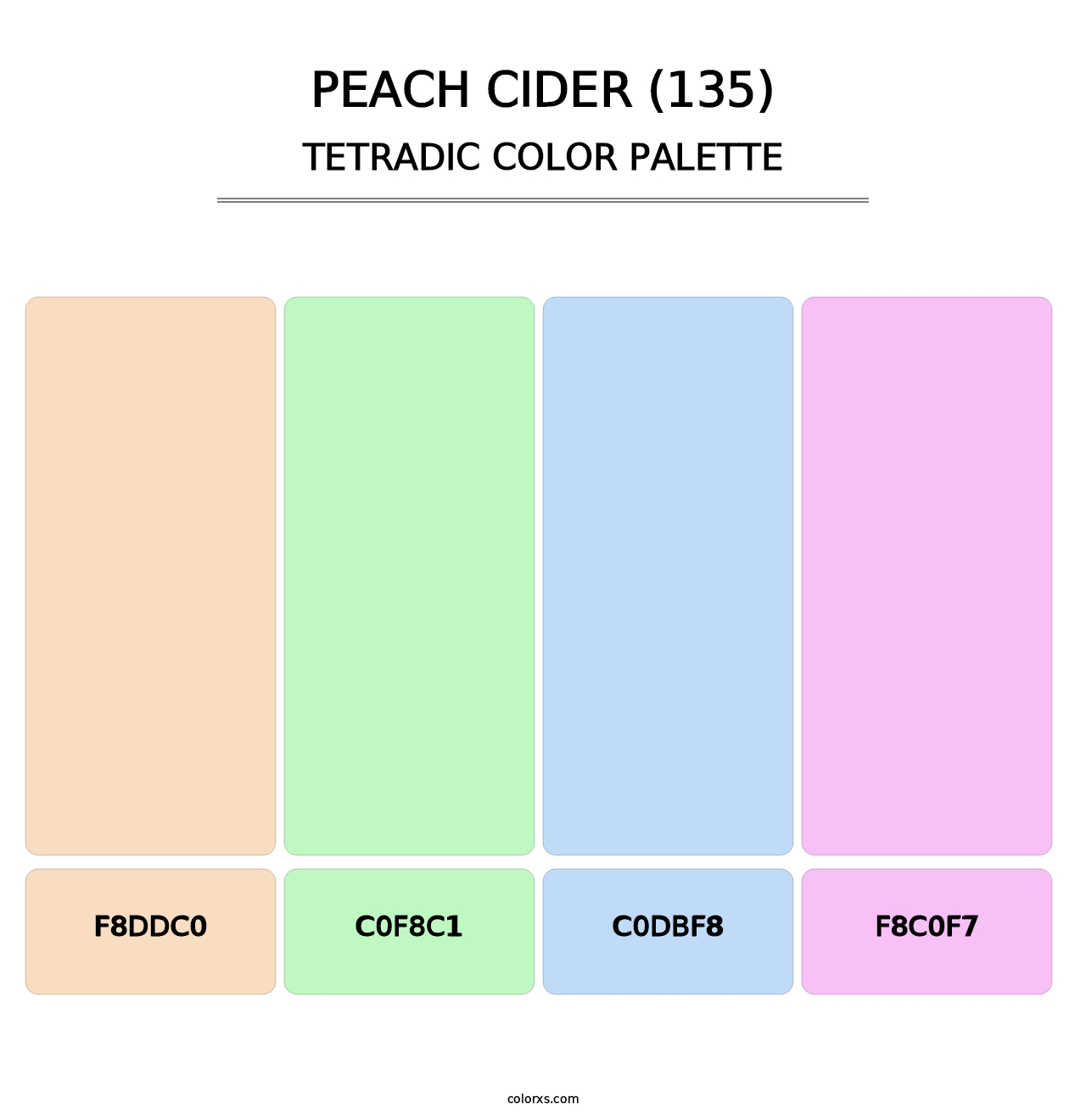 Peach Cider (135) - Tetradic Color Palette