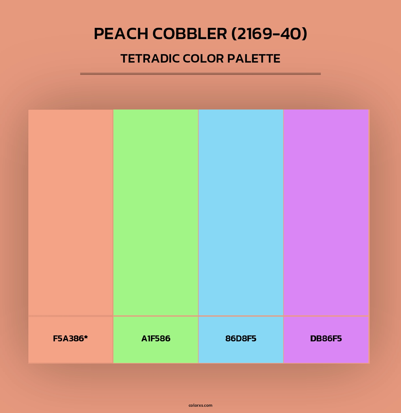 Peach Cobbler (2169-40) - Tetradic Color Palette