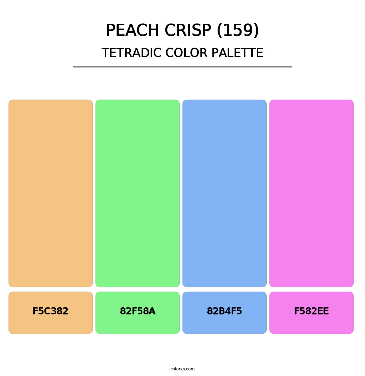Peach Crisp (159) - Tetradic Color Palette