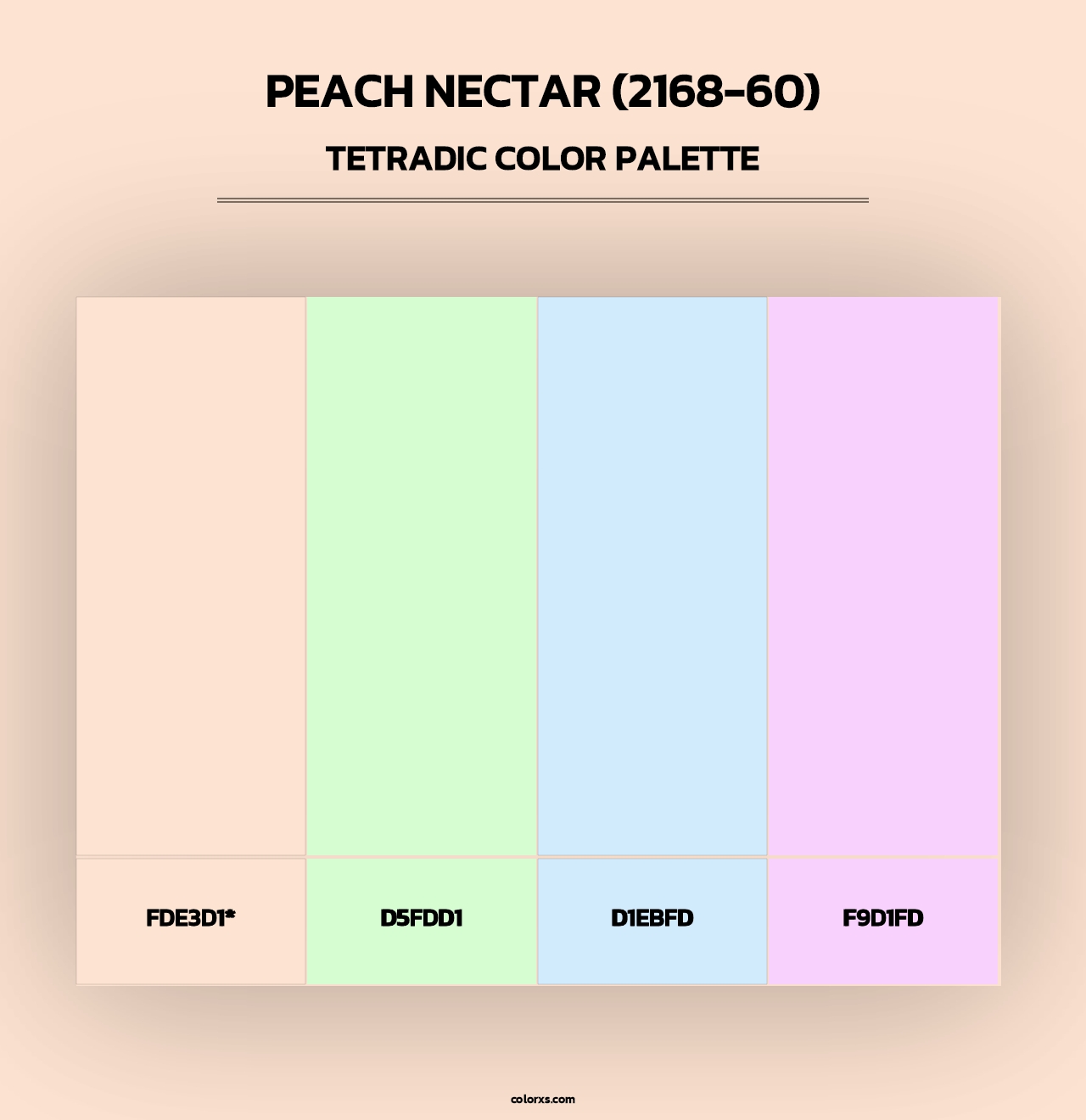 Peach Nectar (2168-60) - Tetradic Color Palette