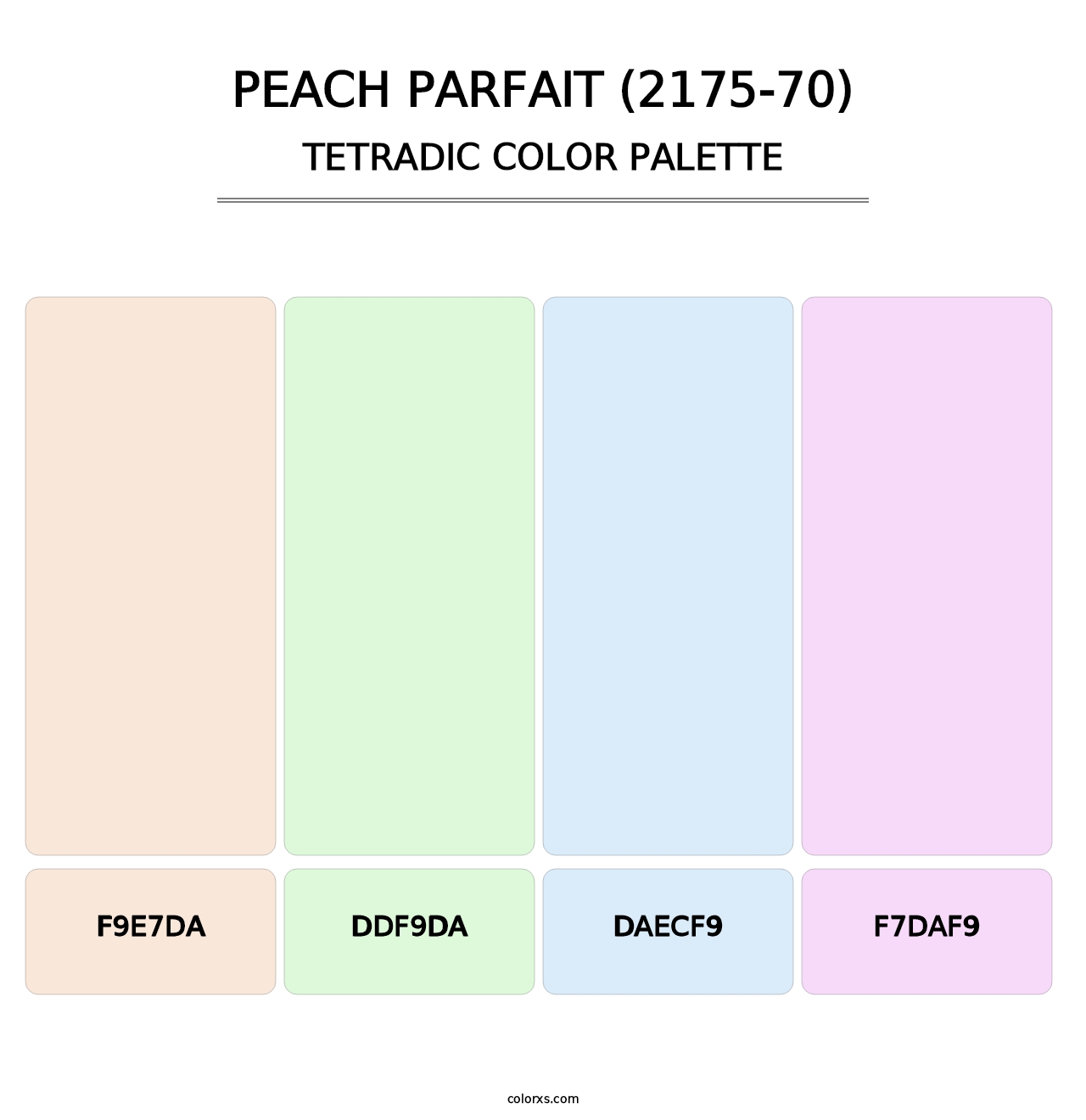 Peach Parfait (2175-70) - Tetradic Color Palette