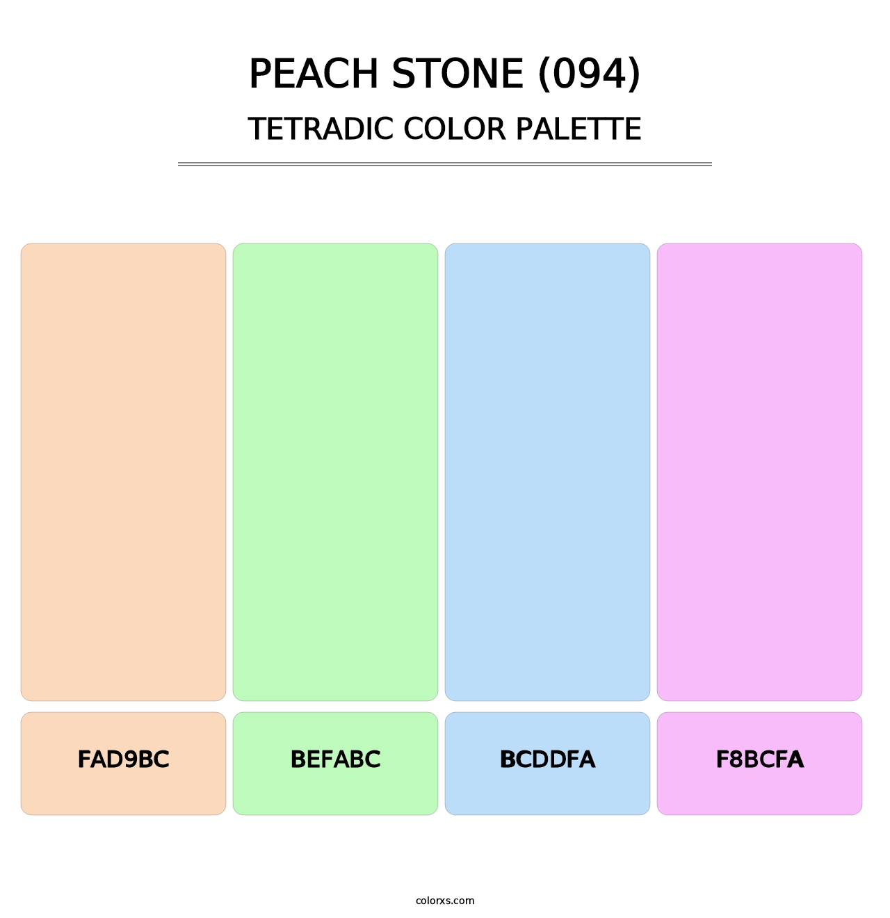 Peach Stone (094) - Tetradic Color Palette