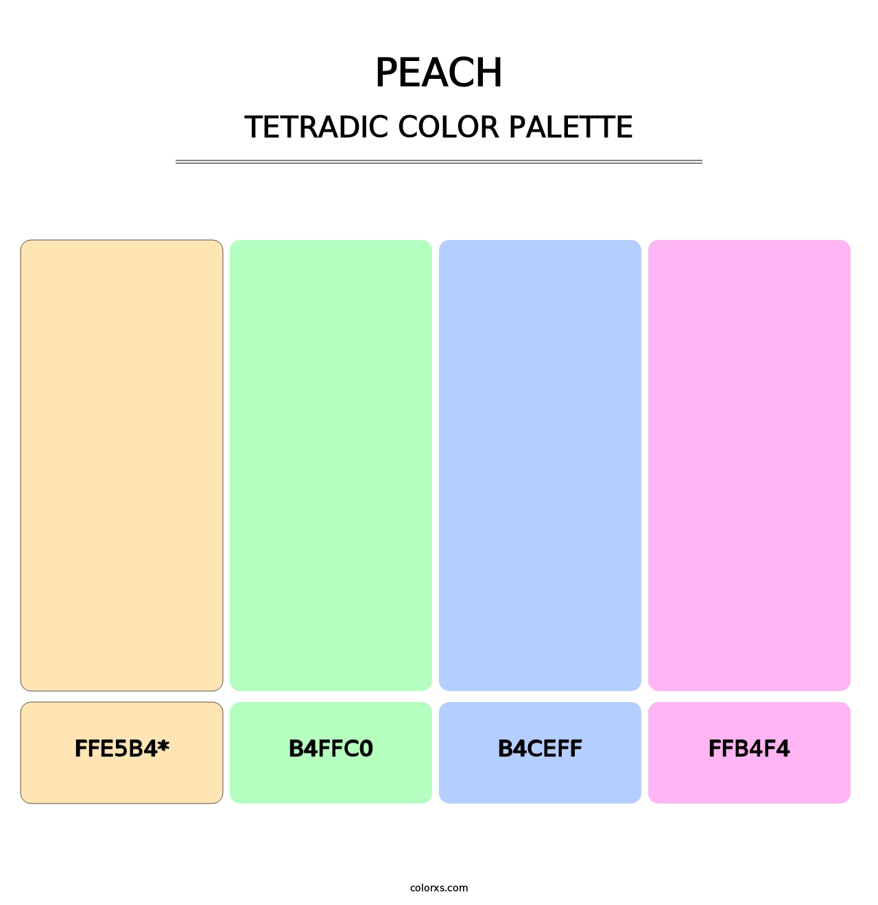Peach - Tetradic Color Palette