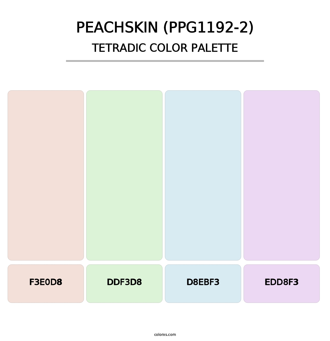 Peachskin (PPG1192-2) - Tetradic Color Palette
