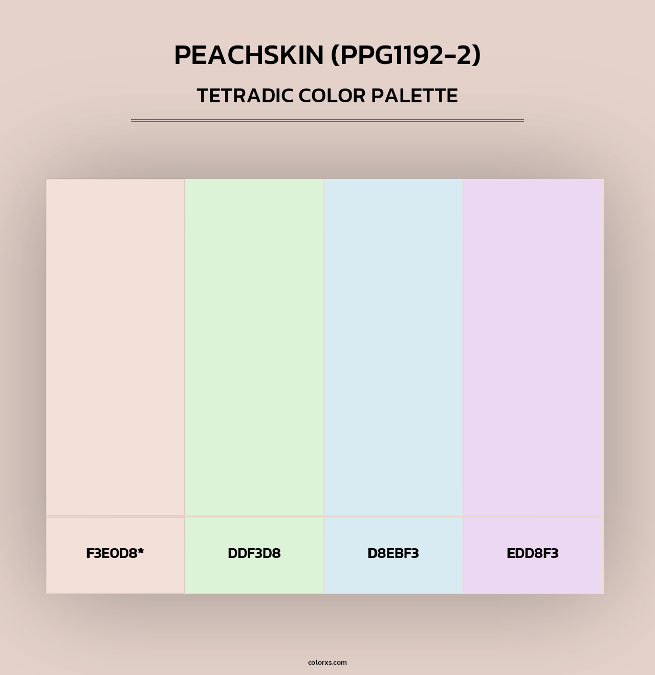 Peachskin (PPG1192-2) - Tetradic Color Palette