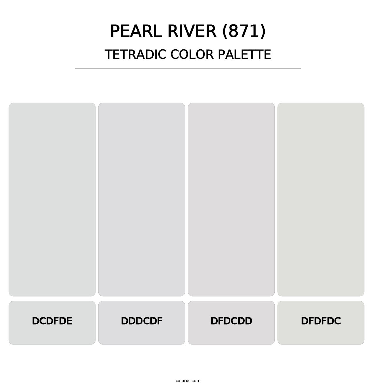 Pearl River (871) - Tetradic Color Palette