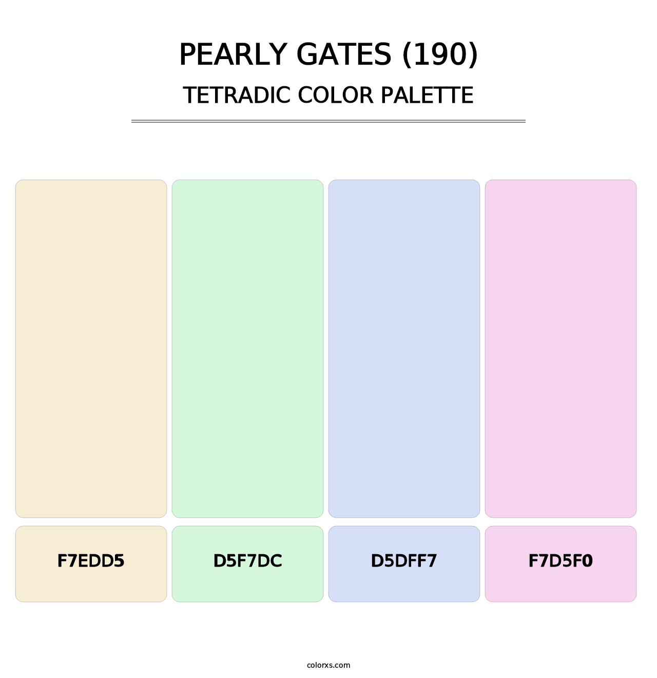 Pearly Gates (190) - Tetradic Color Palette