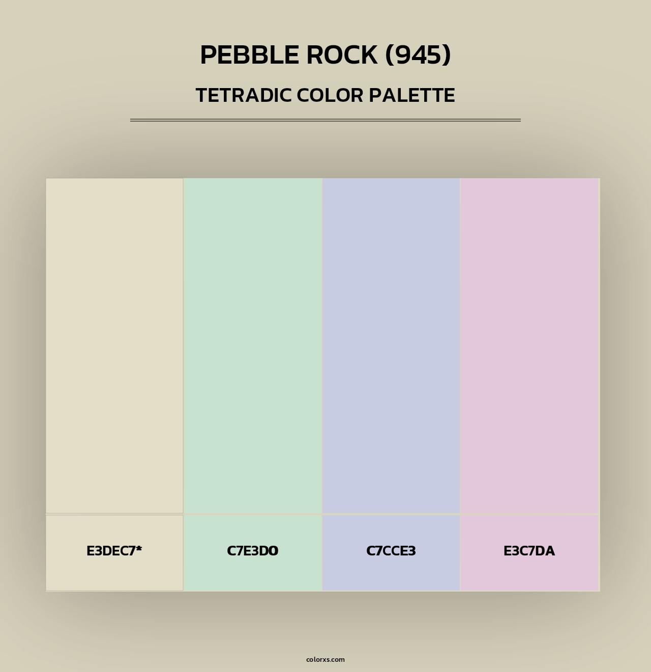 Pebble Rock (945) - Tetradic Color Palette