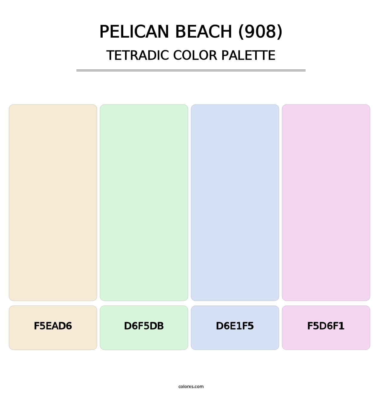 Pelican Beach (908) - Tetradic Color Palette