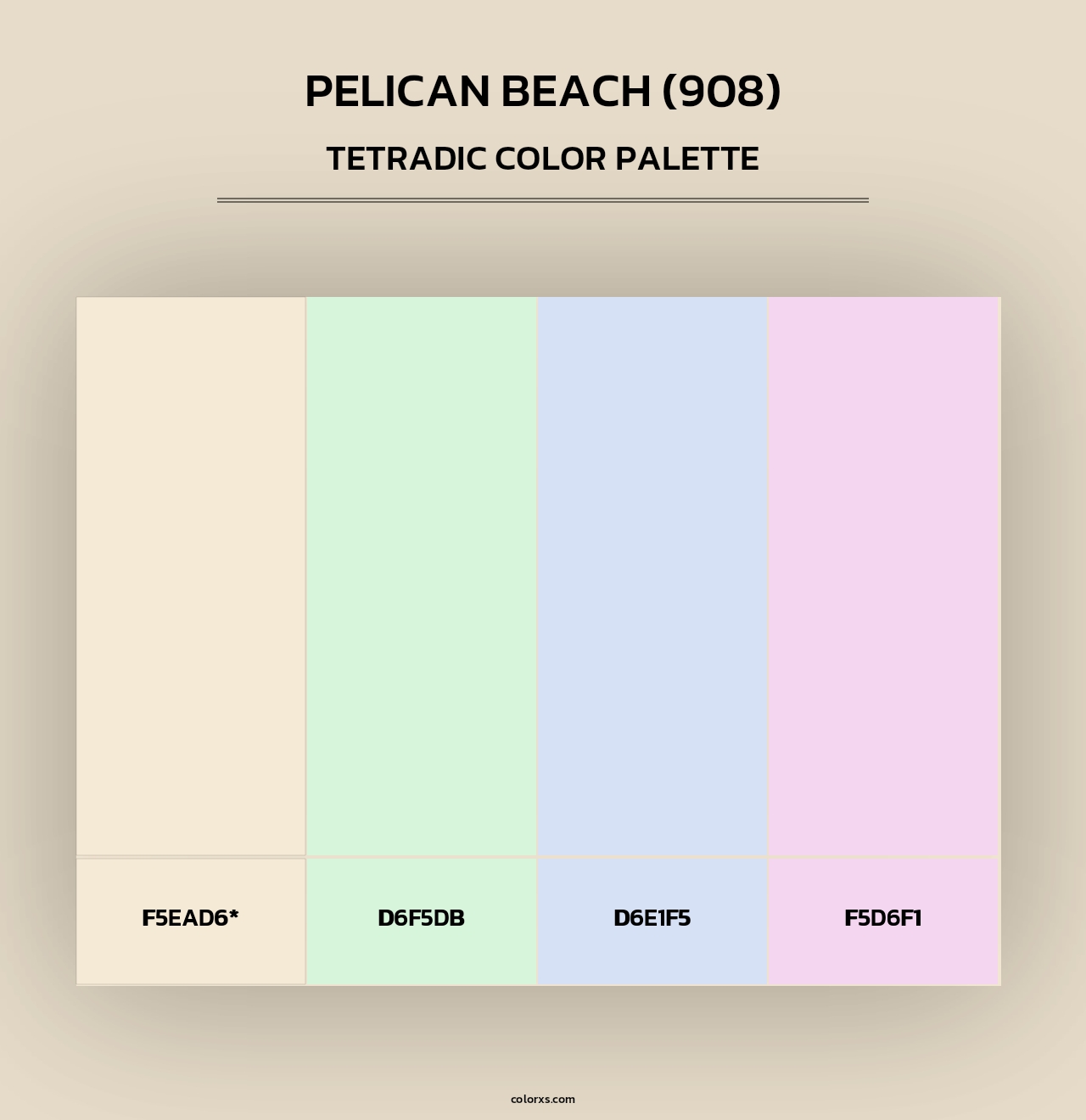 Pelican Beach (908) - Tetradic Color Palette