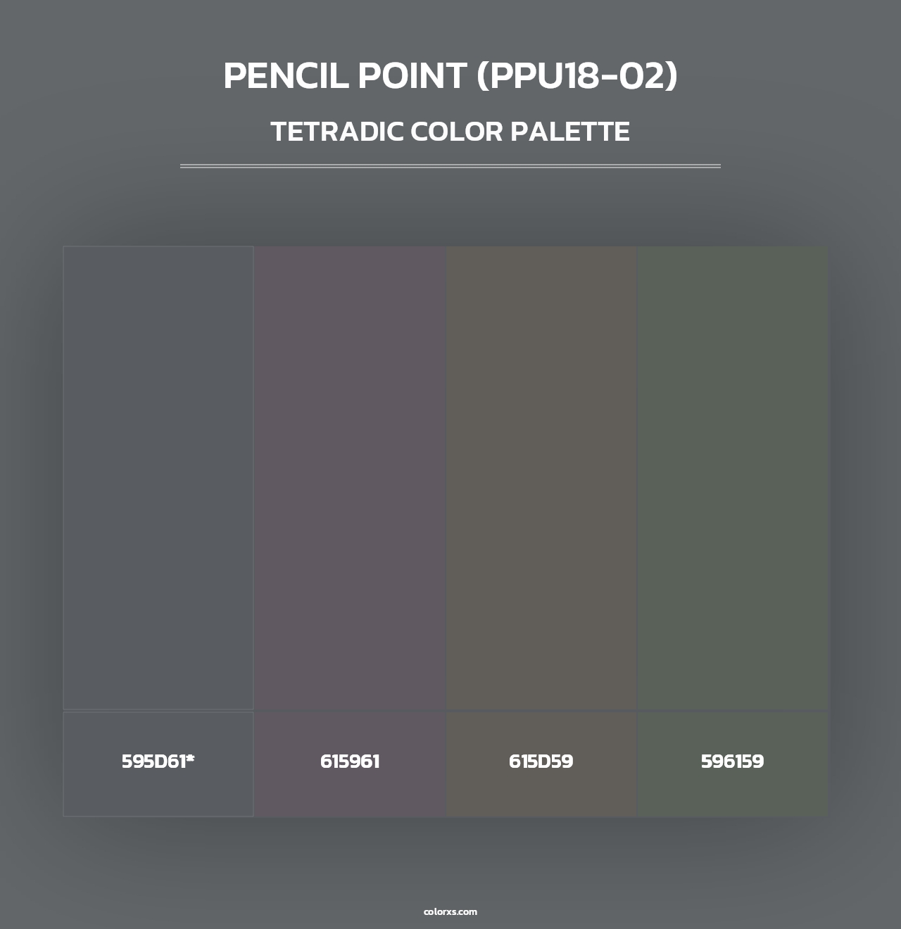 Pencil Point (PPU18-02) - Tetradic Color Palette