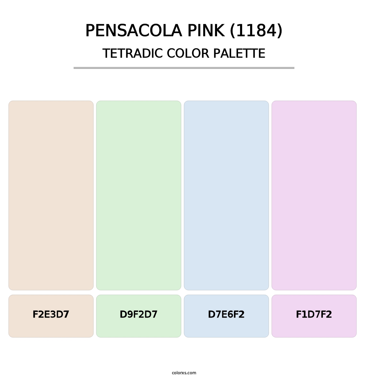 Pensacola Pink (1184) - Tetradic Color Palette