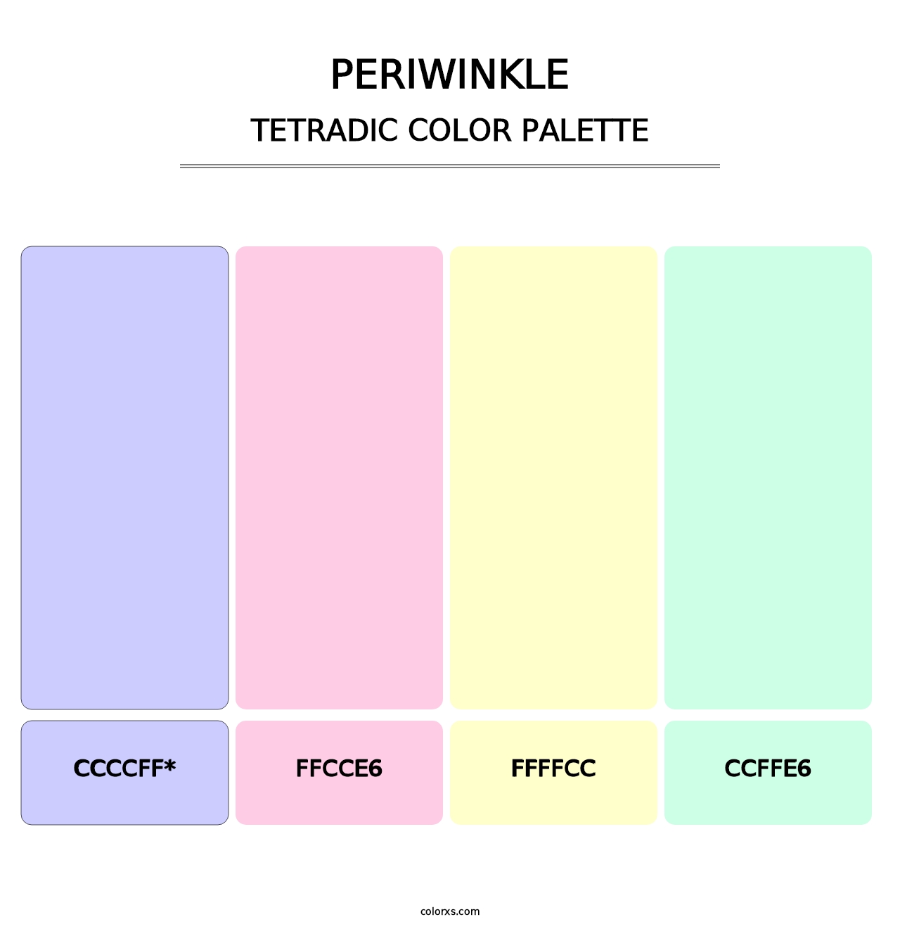 Periwinkle - Tetradic Color Palette