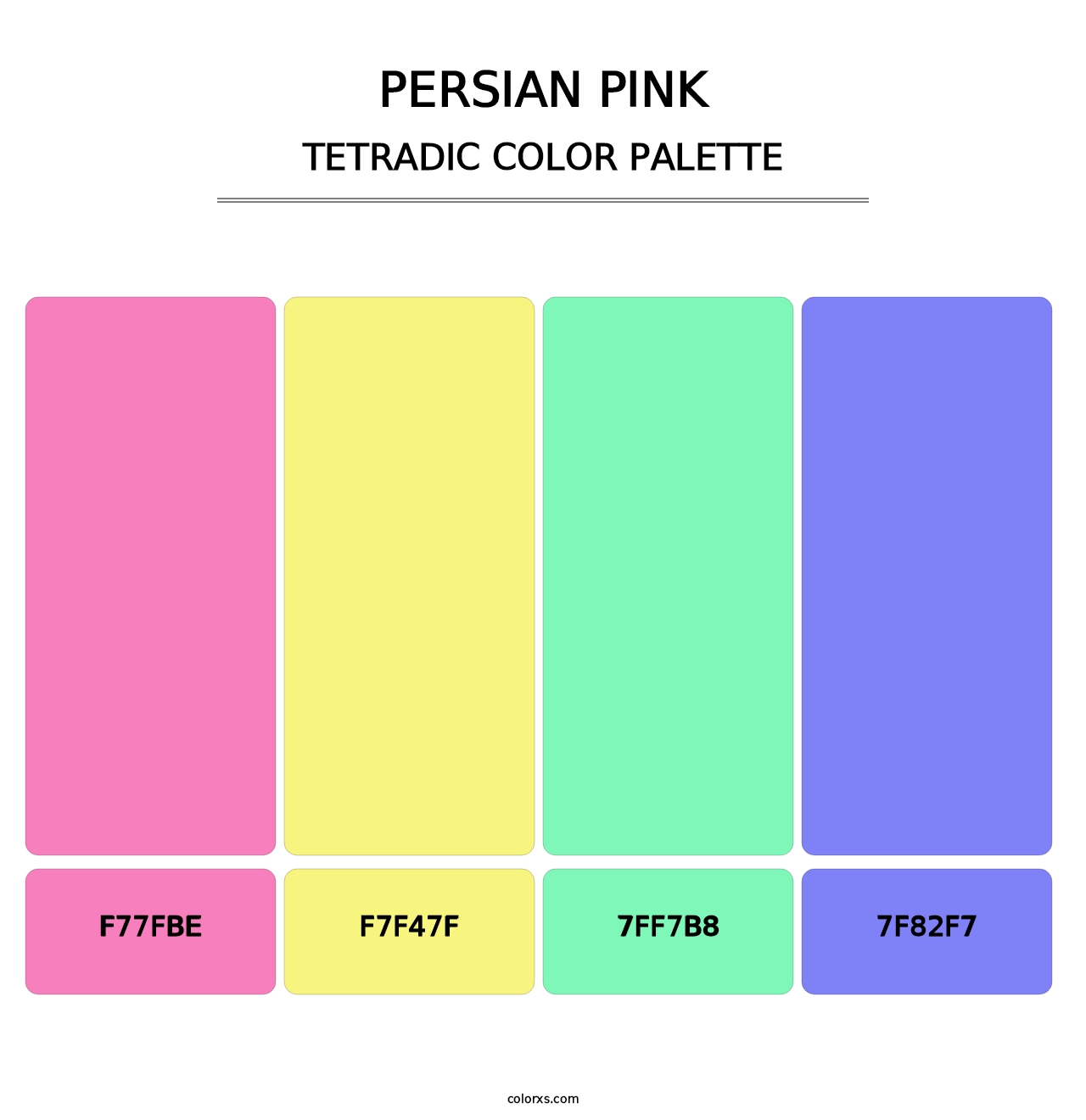 Persian Pink - Tetradic Color Palette