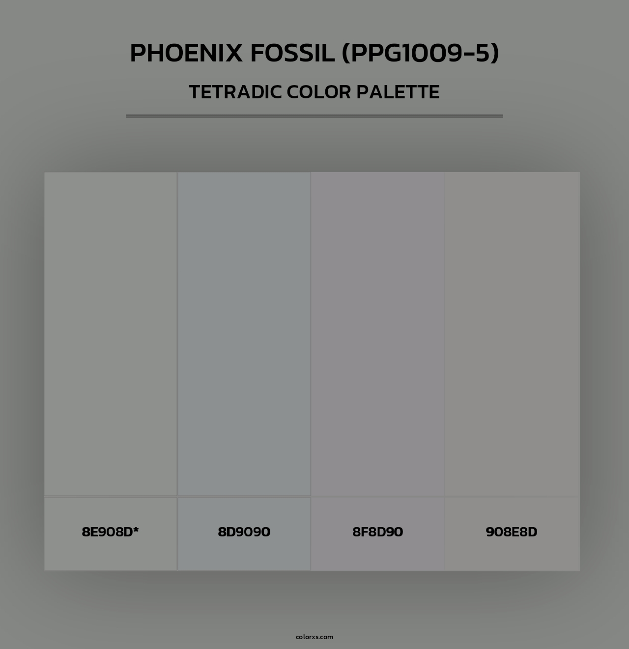 Phoenix Fossil (PPG1009-5) - Tetradic Color Palette