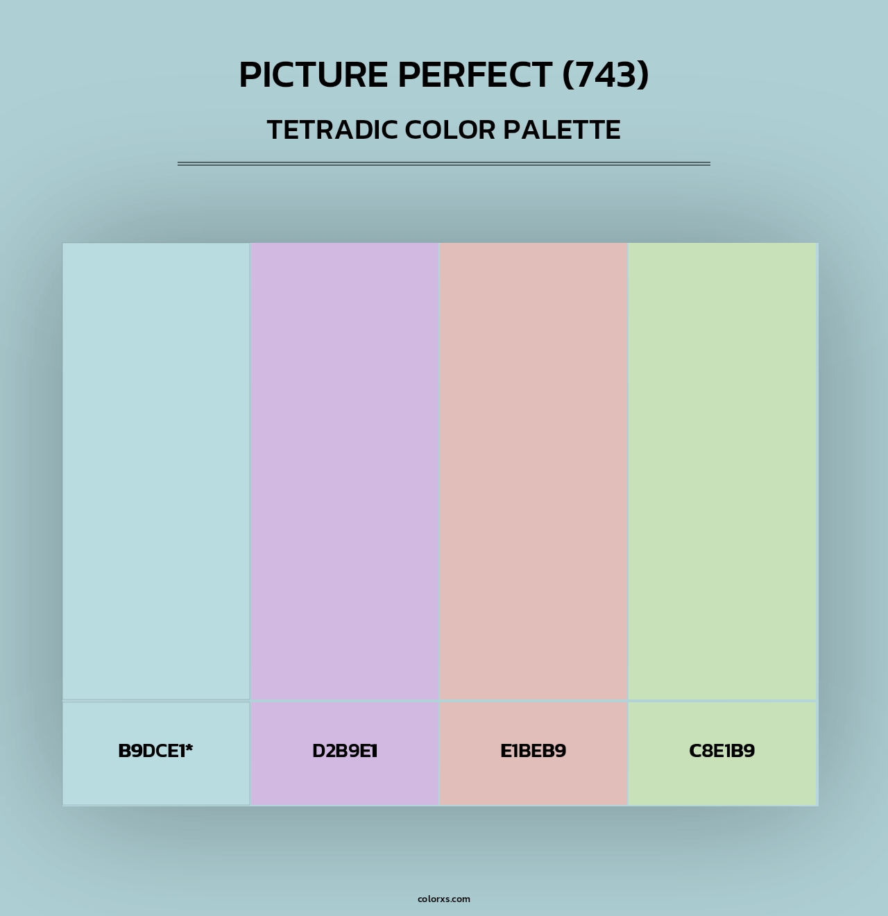 Picture Perfect (743) - Tetradic Color Palette
