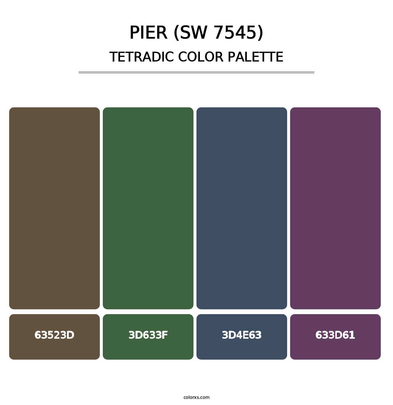 Pier (SW 7545) - Tetradic Color Palette