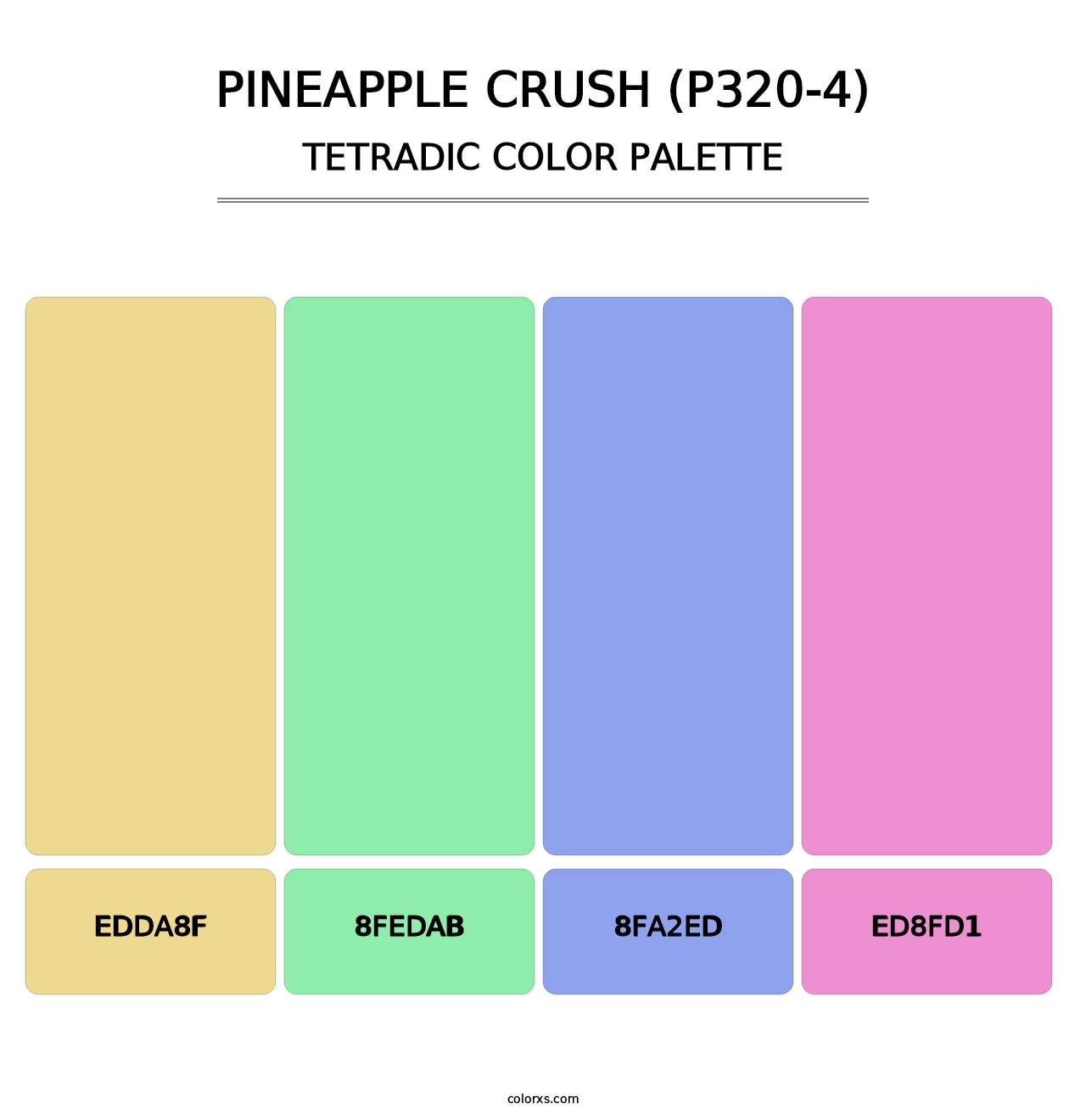 Pineapple Crush (P320-4) - Tetradic Color Palette