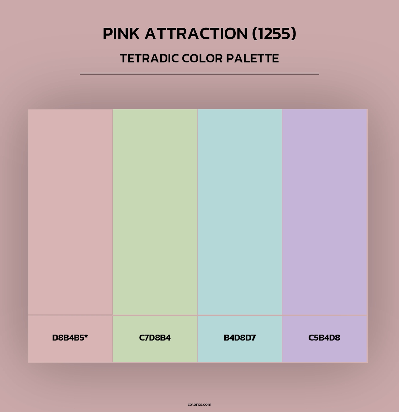Pink Attraction (1255) - Tetradic Color Palette