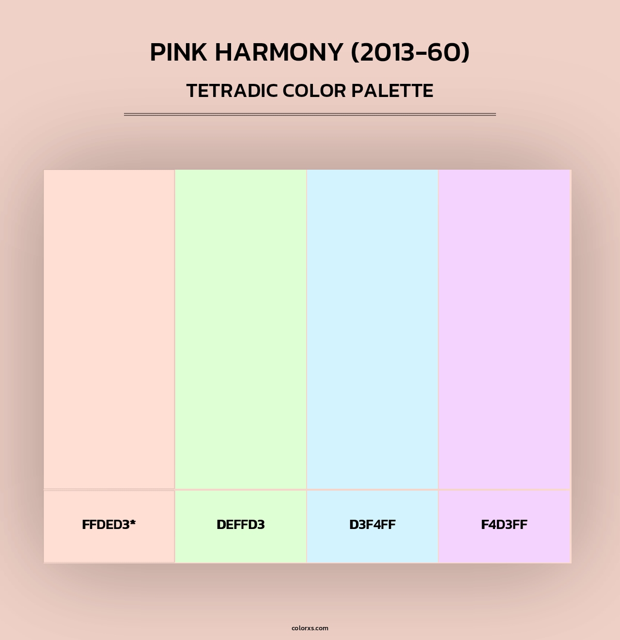 Pink Harmony (2013-60) - Tetradic Color Palette