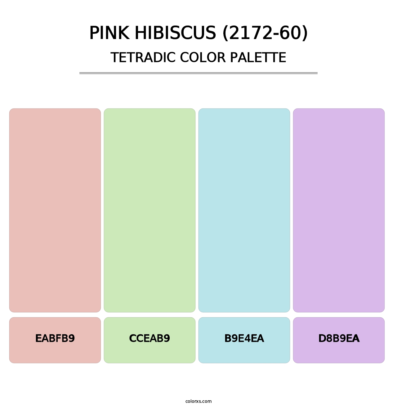 Pink Hibiscus (2172-60) - Tetradic Color Palette