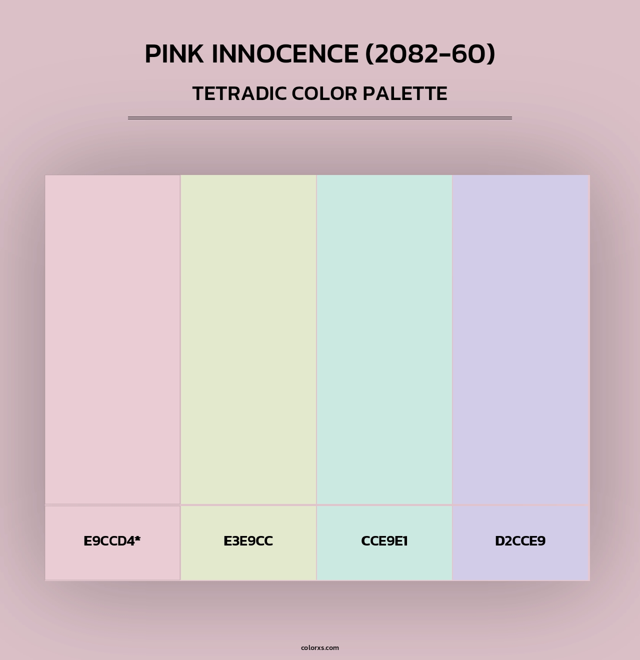 Pink Innocence (2082-60) - Tetradic Color Palette