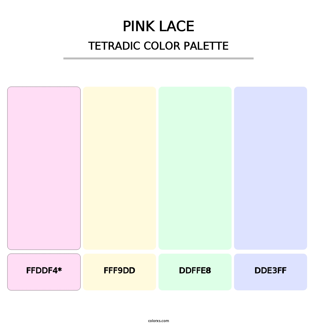 Pink Lace - Tetradic Color Palette