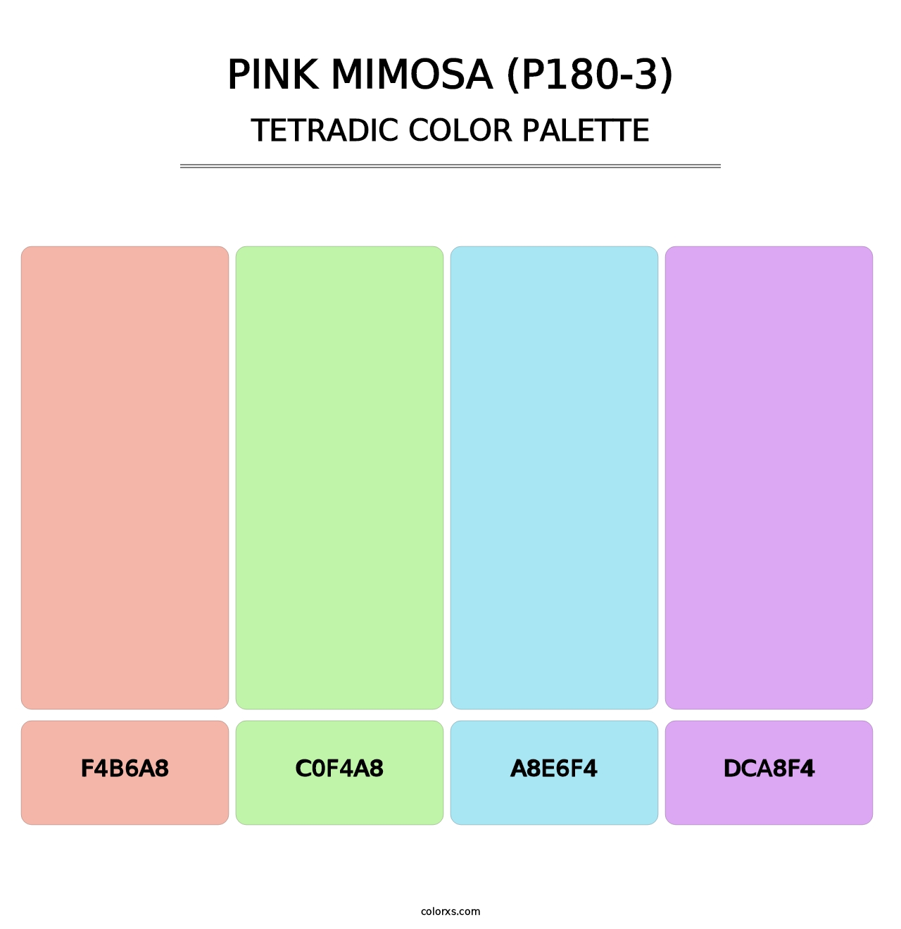 Pink Mimosa (P180-3) - Tetradic Color Palette