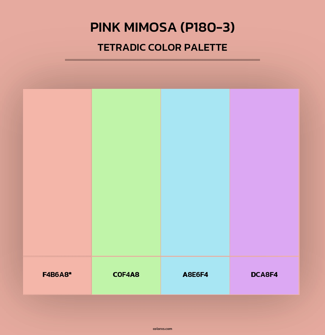Pink Mimosa (P180-3) - Tetradic Color Palette