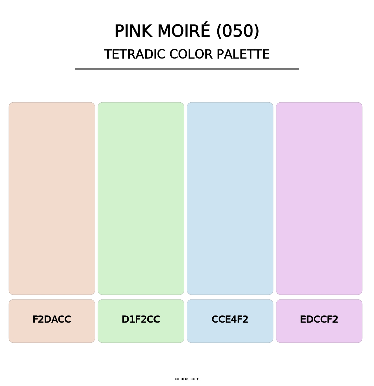 Pink Moiré (050) - Tetradic Color Palette