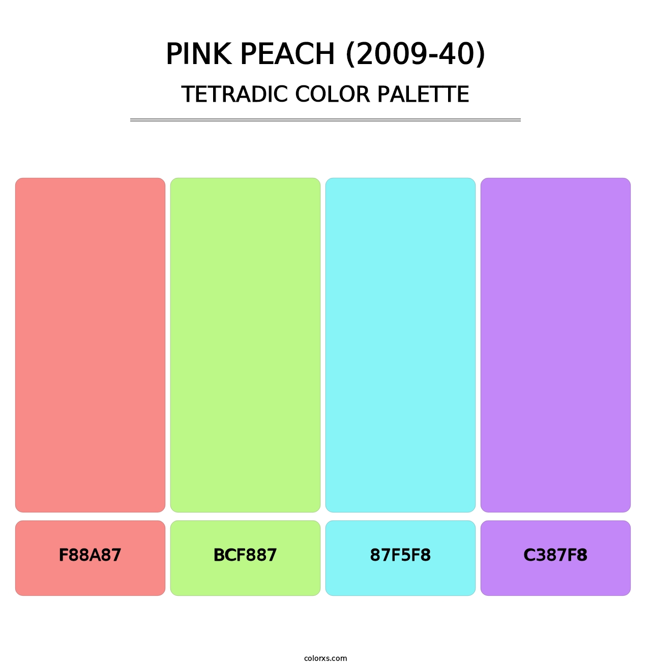 Pink Peach (2009-40) - Tetradic Color Palette