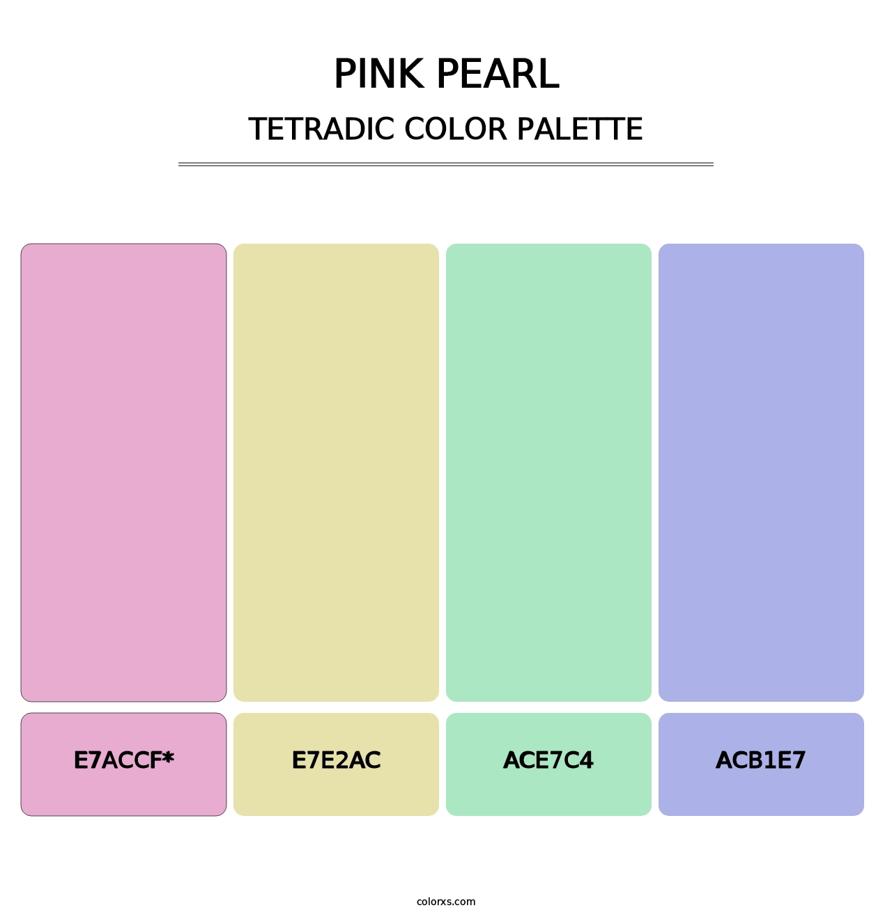Pink Pearl - Tetradic Color Palette