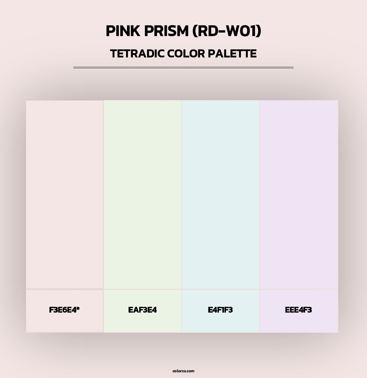Pink Prism (RD-W01) - Tetradic Color Palette