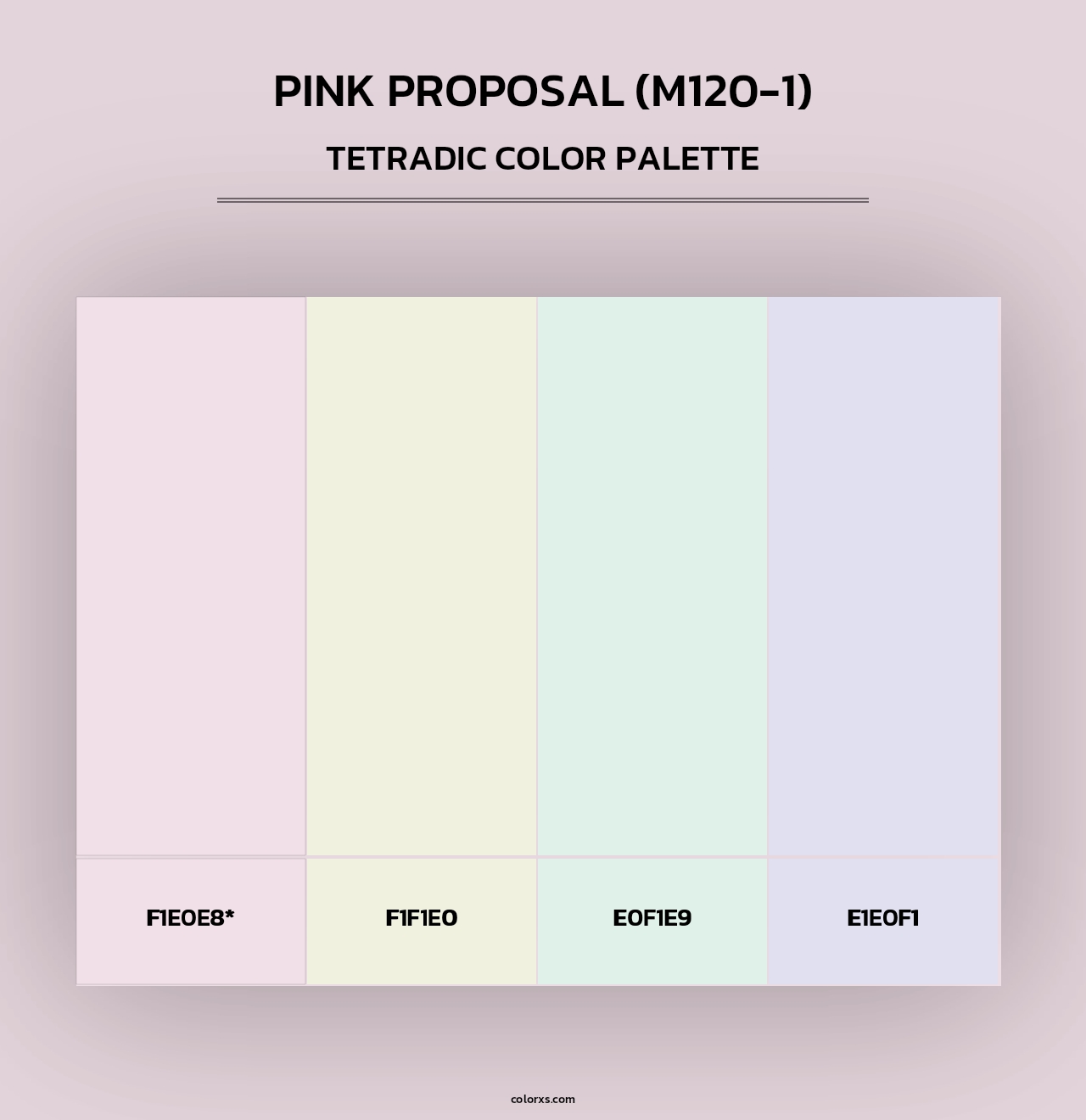 Pink Proposal (M120-1) - Tetradic Color Palette