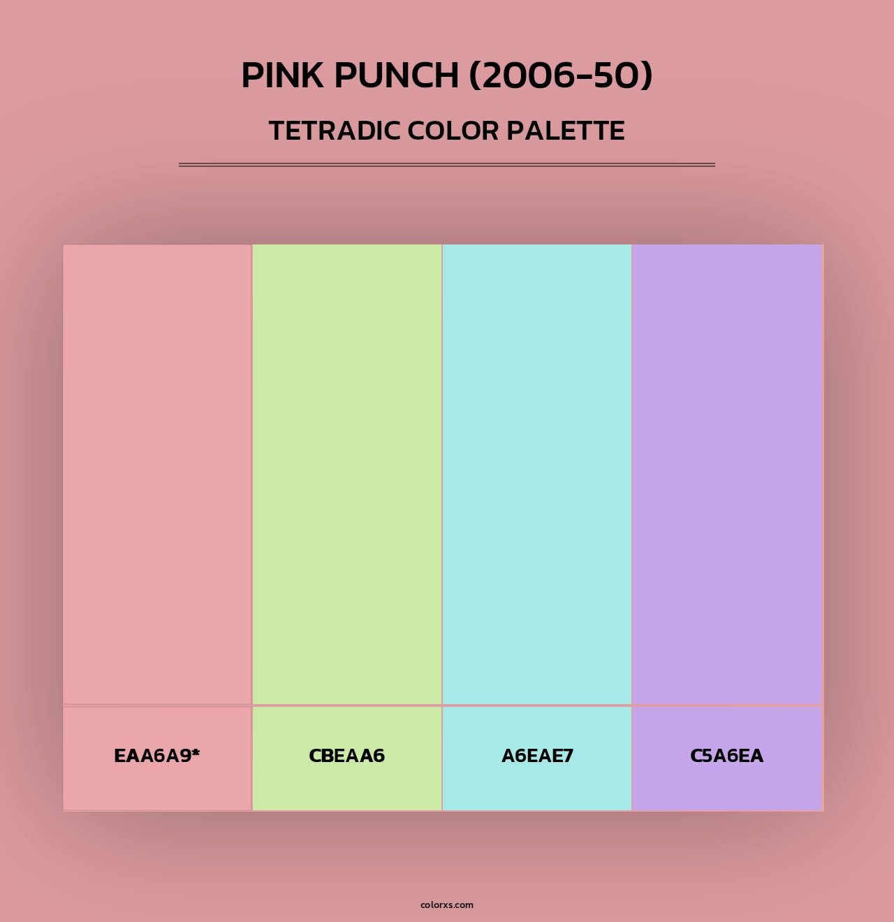 Pink Punch (2006-50) - Tetradic Color Palette