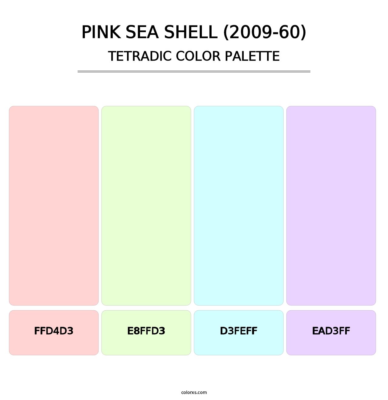 Pink Sea Shell (2009-60) - Tetradic Color Palette
