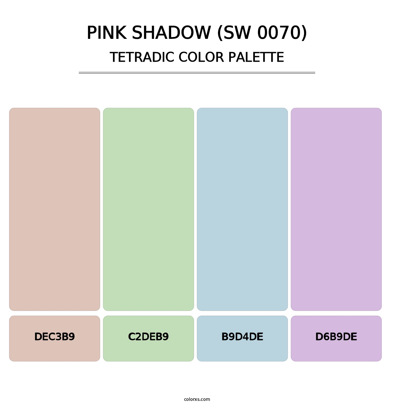 Pink Shadow (SW 0070) - Tetradic Color Palette