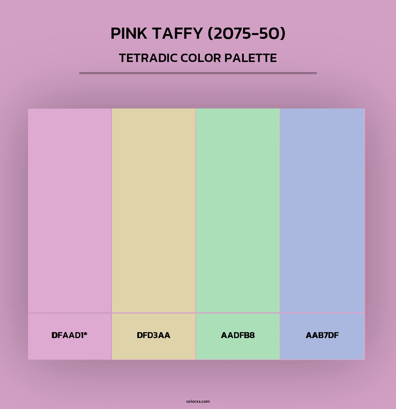 Pink Taffy (2075-50) - Tetradic Color Palette